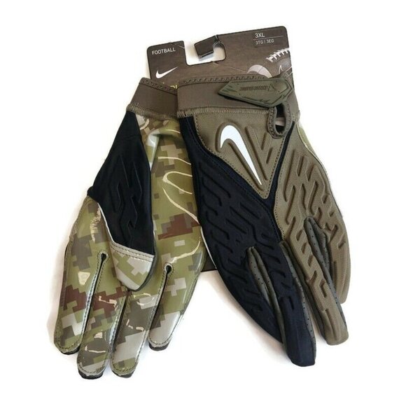 NIKE Superbad Padded Receiver Football Gloves NFL Salute To Service Size 3XL - Picture 5 of 6